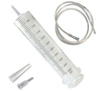 Seringue de 100 à 500 ml avec tube de 1 m - Pour une utilisation en laboratoire, transfert de liquide et entretien des plantes, grande capacité (500 ml4 pièces)