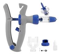 Seringue de bétail en acier inoxydable pour injections et vaccinations précises, réglable pour bovins, chèvres, porcs et plus encore