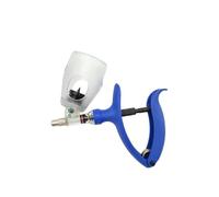 Seringue d'injection automatique 2/5 ml pour volaille, médecine vétérinaire, réglable en continu, pour animaux d'élevage tels que les poules, les porcs, les vaches, les bovins et les moutons (Blue