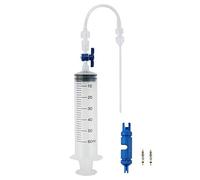 Seringue d'pneu sans chambre à air - 60 ml - Avec outil retrait valve vélo - Kit seringue vélo avec tube d'étanchéité pour pneu vélo - Pour tout type astic