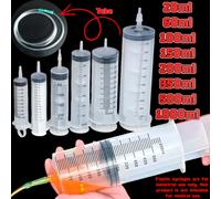 Seringue en plastique durable de grande capacité 100 ml, 150 ml, 250 ml, 350 ml, 550 ml, 1000 ml | Extracteur d'huile automobile adapté au laboratoire, à la distribution de colle, à l'arrosage des 150