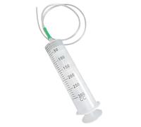Seringue en plastique, seringue à huile 2PCS, tubes en plastique à portée de main et connexions Luer pour l'aspiration l'huile de liquide, la mesure des nutriments, le remplissage, 'alimentation a
