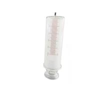 Seringue en verre de 1000ml de grande taille-Infuseur manuel en verre avec options de calibre for utilisation en laboratoire(Ruhr Locks Caliber)