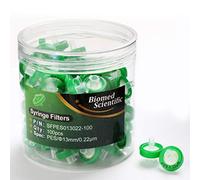 Seringue filtre PES (Polyethersulfone) 13 mm de diamètre 0.22um Taille des pores non stériles Biomed Scientific Lot de 100