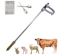 Seringue Injecteur RéGlable Semi-Automatique, Dosage RéGlable Distributeur De MéDicament VéTéRinaire Pompe à Seringue De PréCision RéGlable De 0,5 Ml à 2,5 Ml, pour Oie Cochon Taureau Mouton Volaille