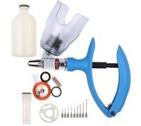 Seringue Injectrice pour BéTail, Pistolet D'Injection pour Volailles, Seringues Continues RéGlables avec Insertion de Flacon, Injection PréCise(D-2ml)