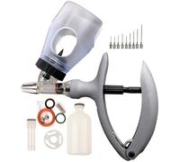 Seringue Injectrice pour BéTail, Pistolet D'Injection pour Volailles, Seringues Continues RéGlables avec Insertion de Flacon, Injection PréCise(B-2ml)