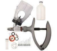 Seringue Injectrice pour BéTail, Pistolet D'Injection pour Volailles, Seringues Continues RéGlables avec Insertion de Flacon, Injection PréCise(C-2ML)