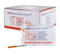 Seringue insuline BD Micro-Fine - 0.3 mL + aiguille 30G x 8 mm