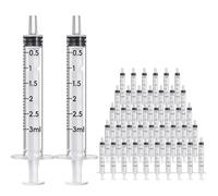 Seringue Luer Slip de 3 ml sans aiguille, 100 pièces pour échantillonnage et mesure