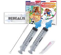Seringue Nasale Bebe [x2] - [ Mouche Bebe + Embout Silicone Reutilisable + 1 Pointe Pipette Serum Physiologique + Trousse Soin Bébé + Livret Prévention | Irrigateur Aspirateur Nez Enfant Puériculture