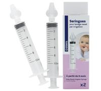 Seringue pour nettoyage et irrigation nasale (par 2)