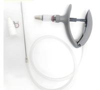 Seringue réglable en acier inoxydable, pistolet injecteur pour bovins, seringue réutilisable - outil vétérinaire pour injection animale(Intubation/2ml)