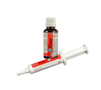 Seringue soin des fourchettes pour cheval Horse Master Dry-flex Rouge 30 ml