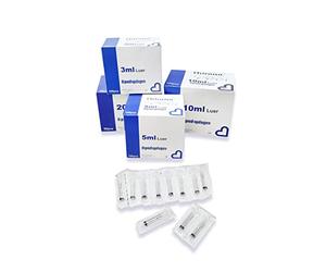 Seringue stérile Luer CHIRANA 3 pièces - 3 mL - Boîte de 100