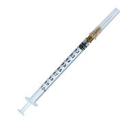 Seringue tuberculine montée 1mL - 1mL + aiguille 26G - 13 mm