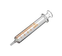 Seringue Verre Réutilisable Pipette Injecteur Dosage Fluide Labo-Φ4mm 2.5mL