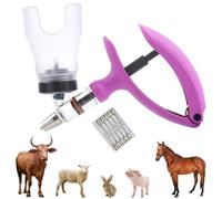 Seringue vétérinaire 2 ml, distributeur de vaccins réglable, injecteur réutilisable pour animaux pour bétail - oie, cochon, taureau, mouton