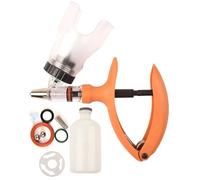 Seringue VéTéRinaire 2ml-5ml/10-ml avec Insertion de Flacon, Pistolet Injecteur Continu RéGlable pour Bovins, ChèVres et Porcs(F,5ML)