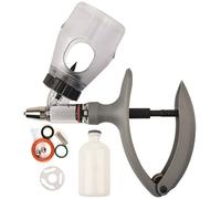 Seringue VéTéRinaire StéRile en Plastique, Pistolet Injecteur pour Volailles, Seringues à DéBit Continu RéGlables avec Flacon pour le BéTail(C-2ML)