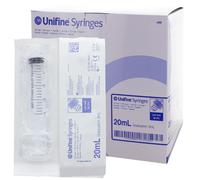 Seringues 3 pièces non montée Unifine Syringes Owen Mumford - 20 mL - Cône Luer Lock