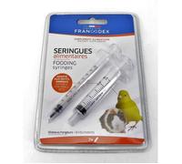 Seringues alimentaires, (lot de 2) pour oiseaux et rongeurs. - Francodex