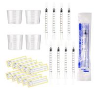 Seringues de 1 ml, seringue colostrum avec bouchon, seringue sans aiguille, 20 ml, 30 ml, cuillères à mesurer pour remplir et mesurer liquides, collecte de colostrum, laboratoires scientifiques