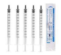 Seringues en plastique de 1 ml - Seringue de mesure individuelle - Réutilisables - Sans aiguille - Emballage pour mesurer les liquides, laboratoires scientifiques - Pour l'alimentation des animaux