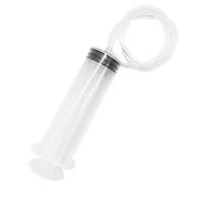 Seringues liquides en plastique transparent avec Luer Lock pour laboratoire, industrie, jardin, alimentation des animaux domestiques (200 ml)
