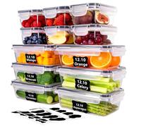 SERIONR Boîte Conservation Alimentaire 12 Pièces, 6 X 1 L, 6 X 550 ml