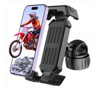 SERIONR Support Téléphone Vélo,Support Téléphone Moto avec Protection en Silicone,360°Rotation,Libération a Un Bouton,Universel Guidon Support Téléphone Scooter pour iPhone,Samsung 4,7-7" Smartphone
