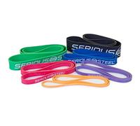 Serious Steel Fitness Bandes d'entraînement de résistance de 81,3 cm (système de Bandes d'exercice Portables - Idéales pour Les Personnes de Moins de 177,8 cm de Haut) (#0-#5)