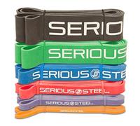 Serious Steel Bande de Traction assistée de 104,1 cm, Ensembles de Bandes de résistance très résistantes, étirements, dynamophilie, entraînement de résistance et Bandes d'aide à la Traction