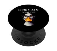 Seriously What The Duck Jeu de mots pour amoureux du canard PopSockets PopGrip Adhésif
