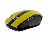 Serioux Mouse Rainbow 400, sans Fil, USB, capteur Optique, Distance de Fonctionnement ; 10 m, précision : 1000/1600 DPI réglable, 4 Boutons, 2 Piles AA, Jaune