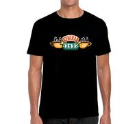 SERIVAL T-shirt Central Perk Logo Friends Série TV - 100% coton T-shirt, Noir , S