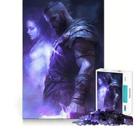 Serment du Guerrier︰ Lien Éthéré Puzzle 1000 Pièces Adultes Jeu de Mémoire Amusant Découpe Net Composants Robustes Cadeau Unique pour Soulager Le Stress (38x26cm)