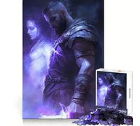 Serment du Guerrier︰ Puzzle Lien Éthéré pour Adolescents 1000 Pièces Intellect et Habileté Tranquille Évasion Nettoyage Assemblage Cadeau de Noël (38x26cm)