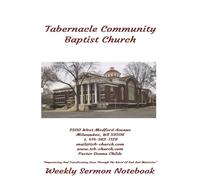 Sermon Journal | Tabernacle Community Baptist Church With Pastor Donna Childs