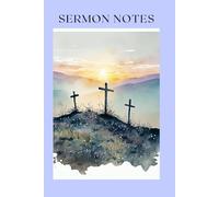 Sermon Notes: Composition style notebook for taking notes at church including upcoming events, prayer request.