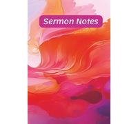 Sermon Notes: Hardback 6x9 | 112 Pages | 52 W hurch Notes, Prayer Requests, Acts of Kindness | Wide Ruled Minimalist Pages