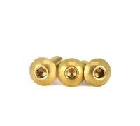 SeroNi 1-20 Vis à tête hexagonale à tête demi-ronde en laiton M2M2.5 ~ M8M10(10pcs M4x10)