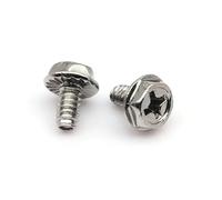 SeroNi 25 pièces noir argent 6#-32x5/6/8mm boîtier PC alimentation disque dur carte mère montage de la tête vis de fixation bricolage ordinateur(Silver,6-32x8mm)