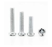 SeroNi Boulons à tête cylindrique ronde encastrés en acier au carbone zingué M3 M4 M5 M6 M8 DIN7985 GB818, 10 à 50 pièces(30mm,M6 10pcs)