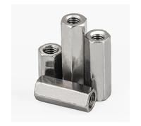 SeroNi Écrous d'accouplement à Tige hexagonale à Filetage Droit et Gauche, en Acier Inoxydable 304, Long écrou Hexagonal de Connexion, écrou fileté M3 M4 M5 M6 M10, 1 à 5 pièces(5Pcs M3x20 (S5))