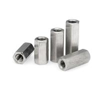 SeroNi Écrous d'accouplement à Tige hexagonale en Acier Inoxydable 304, Filetage Fin M8 M10 M12 M14 M16 M18 M20, 1 pièce, entretoise Longue, écrou Hexagonal(M10x1x30mm)