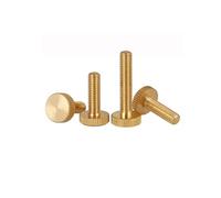 SeroNi Vis à main en laiton/boulon à main moleté à tête plate M3 M4 M5 M6 2-10 pièces(5pcs M4x14x12)