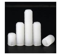 SeroNi Vis de réglage fendue en Nylon avec extrémité plate, vis sans tête isolées en plastique M3 M4 M5 M6 M8 M10 M12(M3x10(50Pcs))