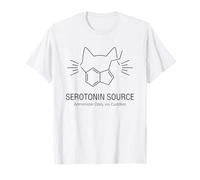 Sérotonine Source Molécule Oreilles De Chat Structure T-Shirt