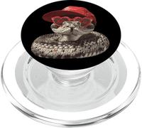 Serpent Amusant avec Lunettes en Cœur - Art Original PopSockets PopGrip pour MagSafe